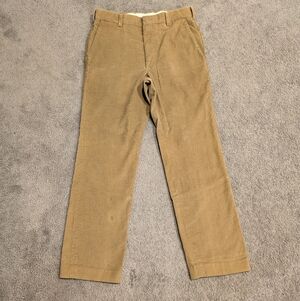 Vintage Levis Pants Men's Size 32x31 Beige Tan Panatela Boot Cut Corduroy 1970s